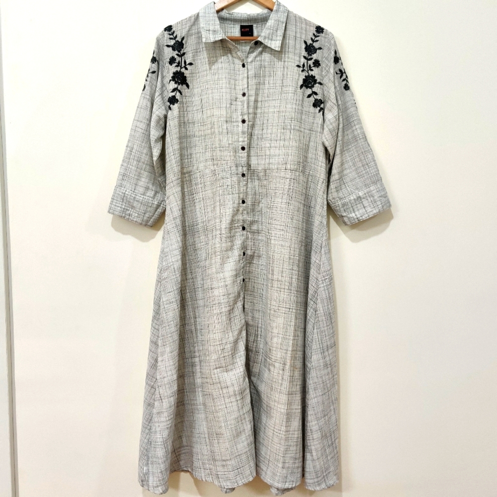 (NWOT) Checkered Kurti - Picture 1 of 7